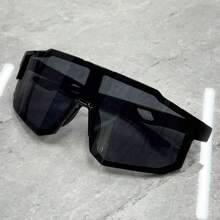 1pc Fashion Versatile Slimming Glasses, Unisex High Aesthetic Value Colorful Large Frame Eyeglasses