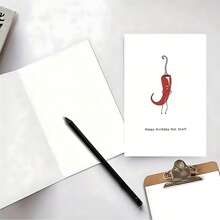 1张创意趣味生日贺卡 - 卡通植物设计，适合送给丈夫、妻子、女朋友、男朋友 - 英文文字，日常办公用品 - 彩色 - 查看 15