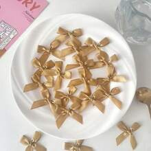 50pcs Ballet Style Cute Mini Satin Ribbon Bows, DIY Fashion Accessories Decorations - Multicolor - View 12