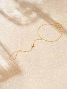 SereneSpark 1pc 925 Sterling Silver Minimalist And Fashionable Bling Bling Lips Chain Ring Bracelet For Women Fine Jewelry - Multicolor - View 7