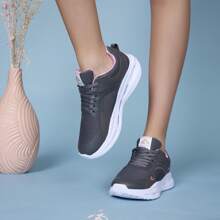 Tenis Deportivos Marca Andrea Sport Con Material Transpirable Y Suela Flexible En Color Gris - Gris - Ver 1