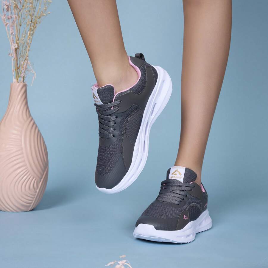 Tenis Deportivos Marca Andrea Sport Con Material Transpirable Y Suela Flexible En Color Gris - Gris - Ver 1