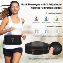 Heated Waist Belt, Cordless Heating Pad For Low Back, Electrical Heating And Massage, Rechargeable Battery Powered - Sưởi ấm & massage lưng - Xem 2