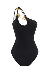 Maiô de uma peça com Estampa Floral Vintage, Controle de Barriga Que Afina, Cobertura Modesta para Férias na Praia de Verão, Estilo Hippie