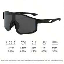 1pc Fashion Versatile Slimming Glasses, Unisex High Aesthetic Value Colorful Large Frame Eyeglasses