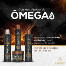 Kit Tratamento Capilar Omega 3 c/ 4 un - Bio Instinto - Preto - Visão 3