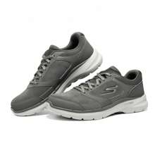 Skechers Go Walk 6 Men's Slip-On Casual Breathable Athletic Walking Shoes, Lace-Up Mesh Upper Soft Sole Sports Sneakers