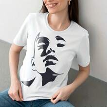 4 szt. wielokrotnego użytku szablony do konturowania twarzy, 8,27 x 11,02 cala - Różnorodne profile kobiet do majsterkowania, tatuaży, płótna i wystroju wnętrz - Materiał PET, idealny do tkanin, ścian drewnianych i mebli, powrót do szkoły, artykuły szkolne