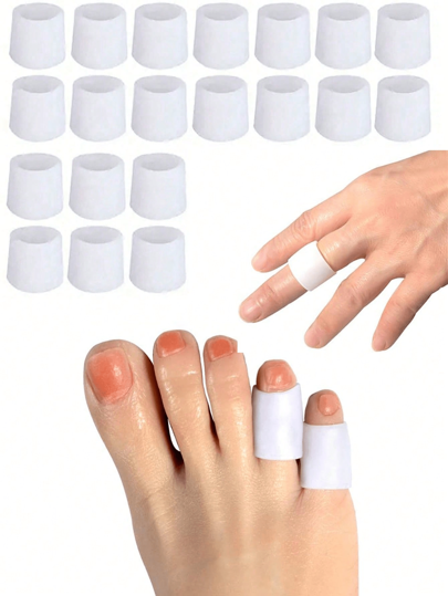 Protectores de gel para dedos de los pies, (2/4/6/8/15 piezas) Cubiertas para dedos, Tubos para dedos, Nuevo material, Para juanetes, ampollas, callosidades (Para dedos pequeños), Cubiertas de silicona para dedos pulgares superpuestos, Protección, Separadores de dedos