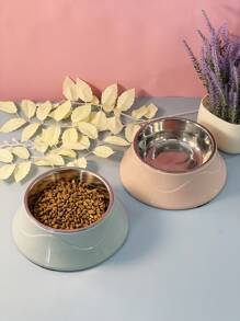 Tigela de comida de aço inoxidável para cães e gatos, raça pequena - Multicolorido - Ver 9