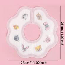 30 件装一次性婴儿围兜，适用于男婴和女婴，婴儿围兜一次性围兜食物接食器可爱拍嗝巾，适用于婴儿幼儿新生儿流口水喂养，单独包装 - 卫生、柔软、防漏 - 彩色 - 查看 3