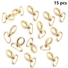 5/15/20 Pcs 1-Inch (Approx. 2.5cm) Inner Diameter Oval Lobster Clasp Swivel Snap Hook, Rotating Spring Clip For Shoulder Strap, Bag, Wallet
