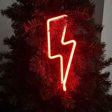 1 件霓虹灯，LED 霓虹灯照明墙饰 - 电池和 USB 供电照明墙饰，适用于游戏室、卧室、派对、婚礼、女孩、男孩房间、生日礼物（不含电池） - 彩色 - 查看 25