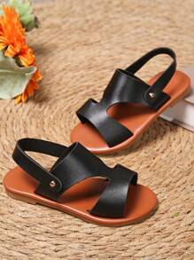 A Pair Of Beautiful, Fashion, Of Boys And Girls Sandals, Girls With The , Lovely Children's Shoes, Sandals Soft Soles, Very Fit A Pair Of Girls Casual Sandals