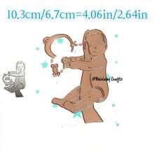 2025 New Arrival Baby Cradle Clothing Elephant Rabbit Decorate Metal Cutting Dies For Scrapbook Card Making Stencil Embossing Craft Knife Mold Blade1pc