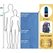Portable Green Camping & Travel Towel