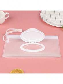 2 件便携式湿巾分配器，轻便容器，浴室纸巾架，家庭和户外旅行必备品 - 彩色 - 查看 2