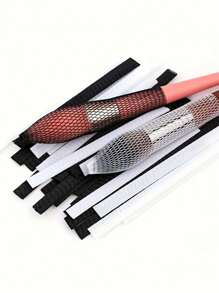 100/50/20/10pcs Makeup Brush Protective Net Covers, Plastic Net Covers, Hair Brush Net Covers, Anti-Shedding Protector, Makeup Brush Collection Nets, Beauty Tools - Multicolor - View 2