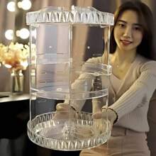 Organizador de maquiagem Giratório 360º Acrílico Suporte de Cosméticos (8188)