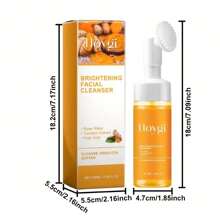 Turmeric Face Wash Duo - 2 Bottles, Deep Cleansing & Blemish Reduction, Hydrating And Brightening For All Skin Types.Hydrating Turmeric Face Wash – Perfect Mother's Day Gift - Orange - View 10