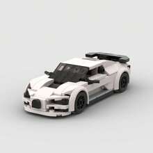 MIKEMENG Back To The Future Time Machine Supercar Racing Car Classic Building Block Toy Set, Children's Educational Creative Toy, Adults' DIY Car Model Kit, City Technology Champion Cup Series, Suitable As Birthday, Halloween, Christmas Gift, And For Collection And Home Decoration