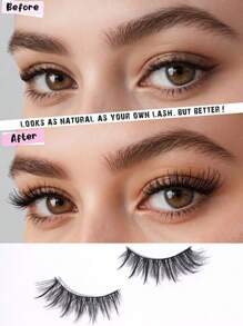 7 par rzęs w stylu Daily Casual Date Party Fairy Eyelashes Cross Mermaid Style sztuczne rzęsy, długość 5-20 mm