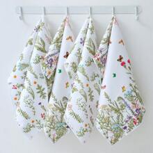 2 pièces Serviettes de cuisine à fleurs de printemps, Torchons, Essuie-mains, Serviettes décoratives pour les fêtes, Chiffons de séchage doux et absorbants, Décoration de cuisine, Décoration de table de salle à manger, Fournitures de cuisine, Décoration d'intérieur