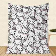 Sanrio Soft And Comfortable Blanket, No Shedding, Suitable For Children And Babies, Perfect For Napping, Excellent Quality, Cute Cartoon Character Patterns, Low Price, Random Patterns, Limited Quantities, Grab It While You Can! Great !!