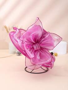 1 Peça Chapéu Balde Feminino Minimalista, Casual, Elegante, Moda, Decoração em Laço, Respirável, Proteção Solar Ao Ar Livre, Uso Diário, Férias, Festival - Chapéu de pescador - Visão 15