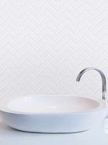 10 张/20 张撕开即贴防溅板瓷砖人字形装饰墙砖自粘式适用于厨房浴室洗衣房，白色设计礼物生日毕业房间装饰家居装饰墙壁装饰浴室装饰卧室装饰房间装饰用品客厅装饰房屋装饰家居装饰客厅墙纸贴纸壁纸墙贴墙贴 - 白色 - 查看 8