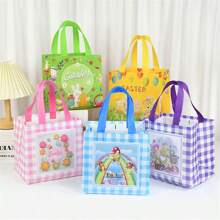Easter Rabbit Non-Woven Bags Cartoon Bunny Egg Cookie Candy Gift Packaging Bags Shopping Bag Spring Easter Party Decoration Birthday Party Supplies