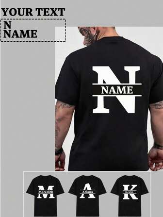 [Customized] Print Your Mind Slogan Tee, Customized Back Text, Personalize Your Streetwear Identity