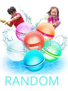 6/12/18PCS Willekeurige herbruikbare waterballonnen Ballen, zachte siliconen snel te vullen ballonnen Spetterplezier, Buitentuin Zomerfeest Gemakkelijk Snel Leuk Watergevecht Spel Voor Zwembad, Zomerfeest Cadeau Zwembad