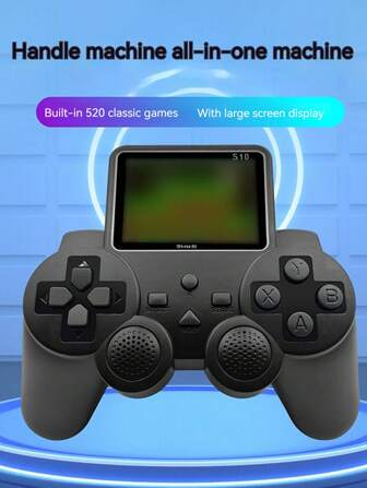 Handheld Game Console With Built-In 520 Classic Games & Large Display Screen