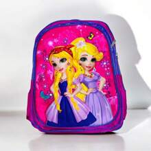 Mochila escolar de primaria 16 PULGADA con divertidos estampados , MODELO ALEATORIO. - Niña pequeña - Ver 8