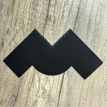 lyanxinlei Plantilla profesional de barbero para la línea del cabello - Herramienta reutilizable para contornear con guía de medición, plantilla para degradado y perfilado, plantilla para pulverizar color en el cabello para líneas precisas - Herramientas de corte y accesorios de peinado para barberos - Negro - Ver 10