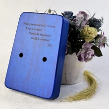 [定制] 自定义您的姓名和文字，17 键卡林巴姆比拉拇指钢琴，自定义名称卡林巴手指钢琴，优质卡林巴，正面和背面，适合初学者个性化钢琴礼物随时随地播放音乐，适合生日礼物、复活节礼物、创意礼物