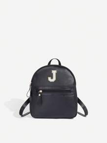 1 件女孩经典背包，带 26 个 A-Z 字母，单肩包，心形钱包，可调节肩带，情人节礼物的理想选择，适合日常、户外、学校、旅行、徒步旅行、便携，很棒的礼物选择 - 黑色 - 查看 42