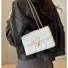 Vegan Leather Crossbody Bags For Women Heart Shaped Magnetic Buckle Shoulder Bag Purse For Ladies,Lightweight,Hobo Bag For Teen Girls Women College Students,Rookies & White-Collar Ers Perfect For,College,Commute,Outdoors,Travel,Outings,Bag For Women,Pefect For,And,Minimalist Style Women Bag, Business Casual Women Bag, Pefect For Office, Business And Work