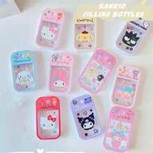 50ML Sanrio Hello Kitty 灌装瓶 可爱 Cinnamoroll Kuromi 香水酒精分配器 可再填充容器 瓶 礼物 旅行必需品 旅行学校 学校用品 假日露营 假日必需品 度假配件 迷你女士香水 男士香水 海滩