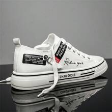 New Classic Anti-Slip Wear-Resistant Lightweight Low-Top Canvas Shoes For Male And Female Campus Lovers Black And White, Blue Suitable For Students, Gifts, Festivals, Campus