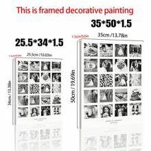 1PC Personalised Twenty Photos Wedding Print, Personalized Anniversary Canvas Wall Art, Custom Valentines Photo Collage, Our Anniversary Print, Special Anniversary, Couples Print, Memories Collage Posters, Optional Frame