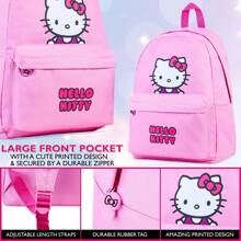 Hello Kitty Sanrio Backpack Tweens Kawaii Rucksack School Bag Daypack Travel Days Out PE Sports Anime Gift - Pink - View 3