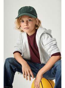 The Children's PLACE Boys Fleece Zip Up Hoodie Navy Black Grey - SMOKEB10 - 查看 7