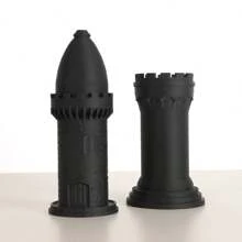 Chess Piece Rook Bishop Pen Holders - Unique PLA Plastic Organizer Desktop Storage And Organizing Box