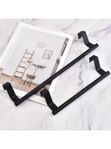1pc Stainless Steel Modern Towel Bar - Easy Installation, No-Drill, Rust-Proof, Single Bar, For Bathroom Cabinets - Wall-Mounted Towel Rack Accessory