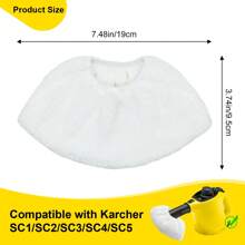 2/4/8pcs Upgraded Ultra-Fine Microfiber Steam Replacement Pads - Washable And Reusable, Fit For Karcher SC1/SC2/SC3/SC4 Models, Efficient Cleaning For Living Room, Bedroom, Bathroom, Home Essential Cleaning Tool Accessory