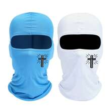 4pcs/2pcs/1pc Cross Printing Ski Mask Spring And Summer Balaclava Face Mask For Men Women UV Protection Windproof Scarf For Snowboard Motorcycle - Multicolor - View 17