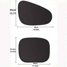 Static Adsorption Car Side Door Glass Shading Baffle, Car Sunshade Baffle, Car Privacy Anti-Peeping Curtain, Car Anti-Ultraviolet Cooling Kit, Simple Adsorption Installation, Foldable Storage, Does Not Take Up Space - Black - View 4