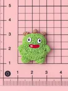 10/30pcs Random Mixed Shiny Sulley Monster Cartoon Cute Resin Craft Accessories, DIY For Hair Clips, Phone Cases, Cups, Headbands